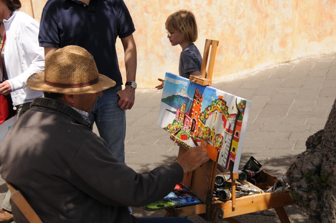Maler in Taormina